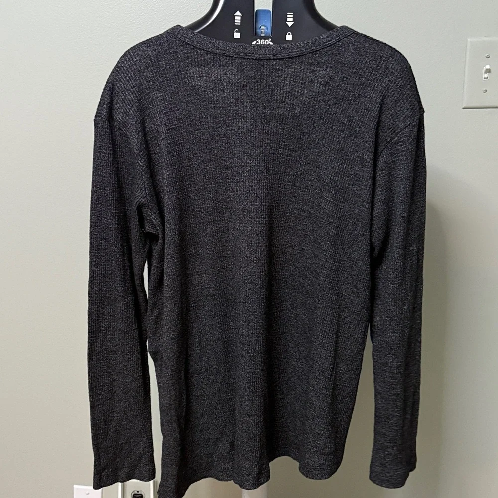 Wilt Charcoal Long Sleeve V-Neck Top - Picture 4 of 5